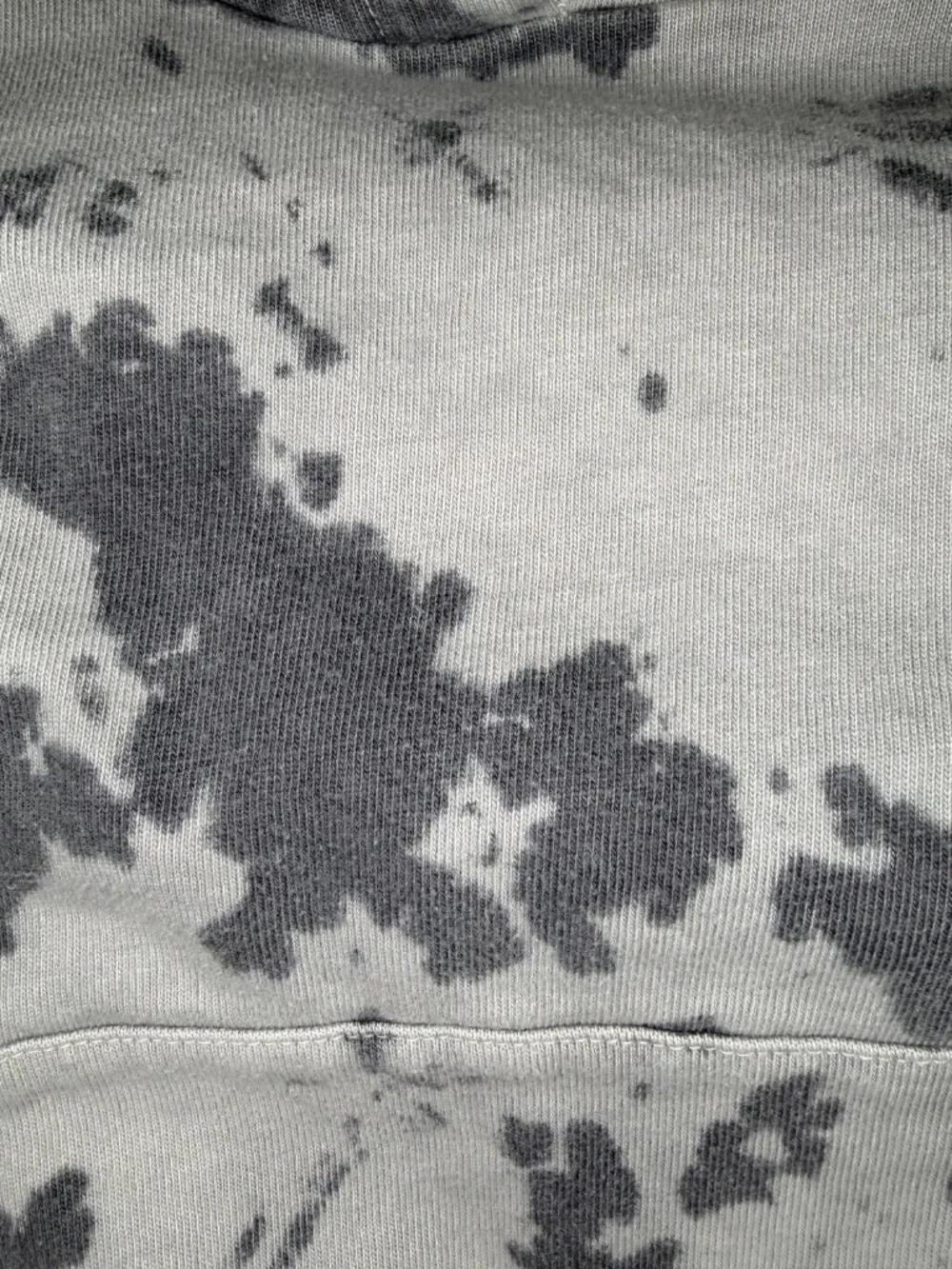 Nike Tie Dye Hoodie Sweatshirt Oversized Cropped Washed Light Dark Gray Women M
